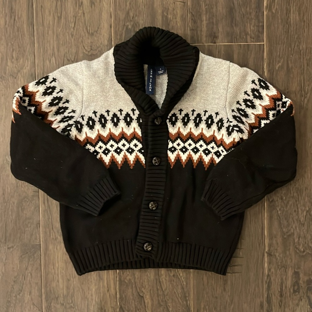 Janie and Jack Toddler Boys Shawl Cardigan 3T